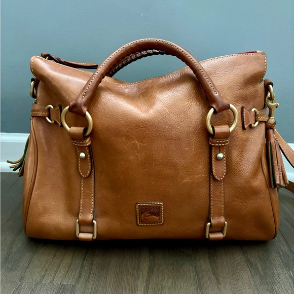 Dooney & Bourke Handbags - Dooney & Bourke Florentine Satchel Natural Tan
